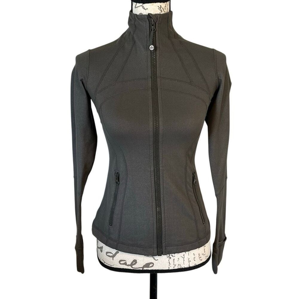 Lululemon Grey Define Full Zip Jacket Work Out Gym Athleisure